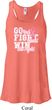 Breast Cancer Awareness Go Fight Win Ladies Flowy Racerback Tanktop