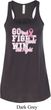 Breast Cancer Awareness Go Fight Win Ladies Flowy Racerback Tanktop