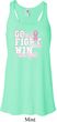 Breast Cancer Awareness Go Fight Win Ladies Flowy Racerback Tanktop