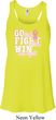 Breast Cancer Awareness Go Fight Win Ladies Flowy Racerback Tanktop