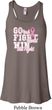 Breast Cancer Awareness Go Fight Win Ladies Flowy Racerback Tanktop