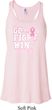 Breast Cancer Awareness Go Fight Win Ladies Flowy Racerback Tanktop