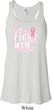 Breast Cancer Awareness Go Fight Win Ladies Flowy Racerback Tanktop