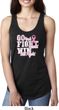Breast Cancer Awareness Go Fight Win Ladies Ideal Tank Top
