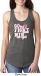 Breast Cancer Awareness Go Fight Win Ladies Ideal Tank Top