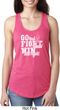 Breast Cancer Awareness Go Fight Win Ladies Ideal Tank Top