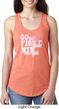 Breast Cancer Awareness Go Fight Win Ladies Ideal Tank Top