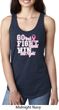 Breast Cancer Awareness Go Fight Win Ladies Ideal Tank Top