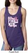 Breast Cancer Awareness Go Fight Win Ladies Ideal Tank Top