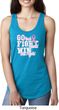 Breast Cancer Awareness Go Fight Win Ladies Ideal Tank Top