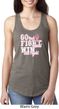 Breast Cancer Awareness Go Fight Win Ladies Ideal Tank Top