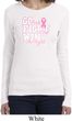 Breast Cancer Awareness Go Fight Win Ladies Long Sleeve Shirt