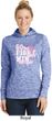 Breast Cancer Awareness Go Fight Win Ladies Moisture Wicking Hoodie
