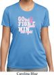 Breast Cancer Awareness Go Fight Win Ladies Moisture Wicking Shirt