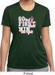 Breast Cancer Awareness Go Fight Win Ladies Moisture Wicking Shirt
