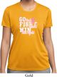Breast Cancer Awareness Go Fight Win Ladies Moisture Wicking Shirt