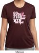Breast Cancer Awareness Go Fight Win Ladies Moisture Wicking Shirt