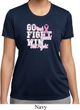 Breast Cancer Awareness Go Fight Win Ladies Moisture Wicking Shirt
