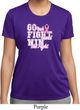 Breast Cancer Awareness Go Fight Win Ladies Moisture Wicking Shirt