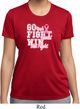 Breast Cancer Awareness Go Fight Win Ladies Moisture Wicking Shirt