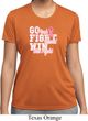 Breast Cancer Awareness Go Fight Win Ladies Moisture Wicking Shirt
