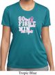 Breast Cancer Awareness Go Fight Win Ladies Moisture Wicking Shirt
