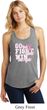 Breast Cancer Awareness Go Fight Win Ladies Racerback Tank Top