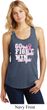 Breast Cancer Awareness Go Fight Win Ladies Racerback Tank Top