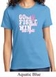 Breast Cancer Awareness Go Fight Win Ladies Shirt