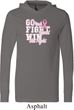 Breast Cancer Awareness Go Fight Win Lightweight Hoodie Tee