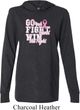 Breast Cancer Awareness Go Fight Win Lightweight Hoodie Tee