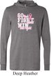 Breast Cancer Awareness Go Fight Win Lightweight Hoodie Tee