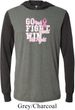 Breast Cancer Awareness Go Fight Win Lightweight Hoodie Tee