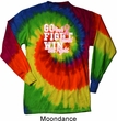 Breast Cancer Awareness Go Fight Win Long Sleeve Tie Dye Shirt