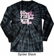 Breast Cancer Awareness Go Fight Win Long Sleeve Tie Dye Shirt
