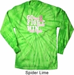 Breast Cancer Awareness Go Fight Win Long Sleeve Tie Dye Shirt