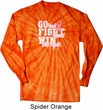 Breast Cancer Awareness Go Fight Win Long Sleeve Tie Dye Shirt