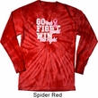 Breast Cancer Awareness Go Fight Win Long Sleeve Tie Dye Shirt