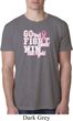 Breast Cancer Awareness Go Fight Win Mens Burnout Shirt