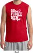 Breast Cancer Awareness Go Fight Win Mens Muscle Shirt