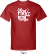 Breast Cancer Awareness Go Fight Win Mens Tall Shirt
