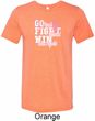 Breast Cancer Awareness Go Fight Win Mens Tri Blend Crewneck Shirt