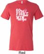 Breast Cancer Awareness Go Fight Win Mens Tri Blend Crewneck Shirt