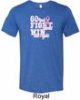 Breast Cancer Awareness Go Fight Win Mens Tri Blend Crewneck Shirt
