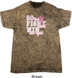 Breast Cancer Awareness Go Fight Win Mineral Tie Dye Shirt