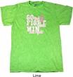 Breast Cancer Awareness Go Fight Win Mineral Tie Dye Shirt