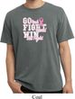 Breast Cancer Awareness Go Fight Win Pigment Dyed Shirt