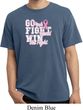 Breast Cancer Awareness Go Fight Win Pigment Dyed Shirt