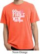 Breast Cancer Awareness Go Fight Win Pigment Dyed Shirt