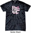 Breast Cancer Awareness Go Fight Win Spider Tie Dye Shirt